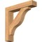 Ekena Millwork Funston Block Smooth Bracket w/ Offset Brace, Western Red Cedar, 5 1/2"W x 26"D x 26"H BKT0604X26X26FST05SWR - alternate 1